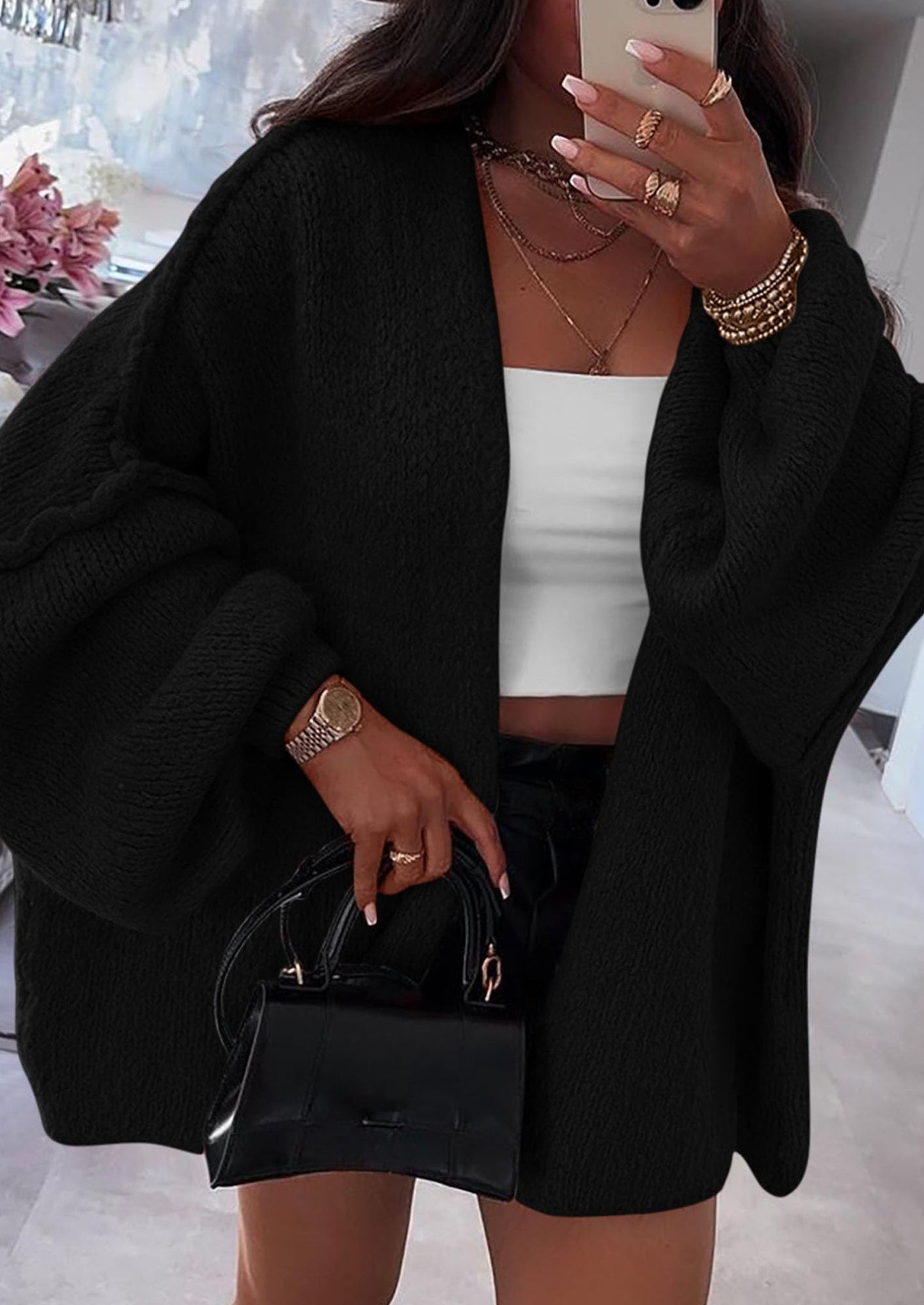 Aura Universe Women's Fall Cardigan Sweater