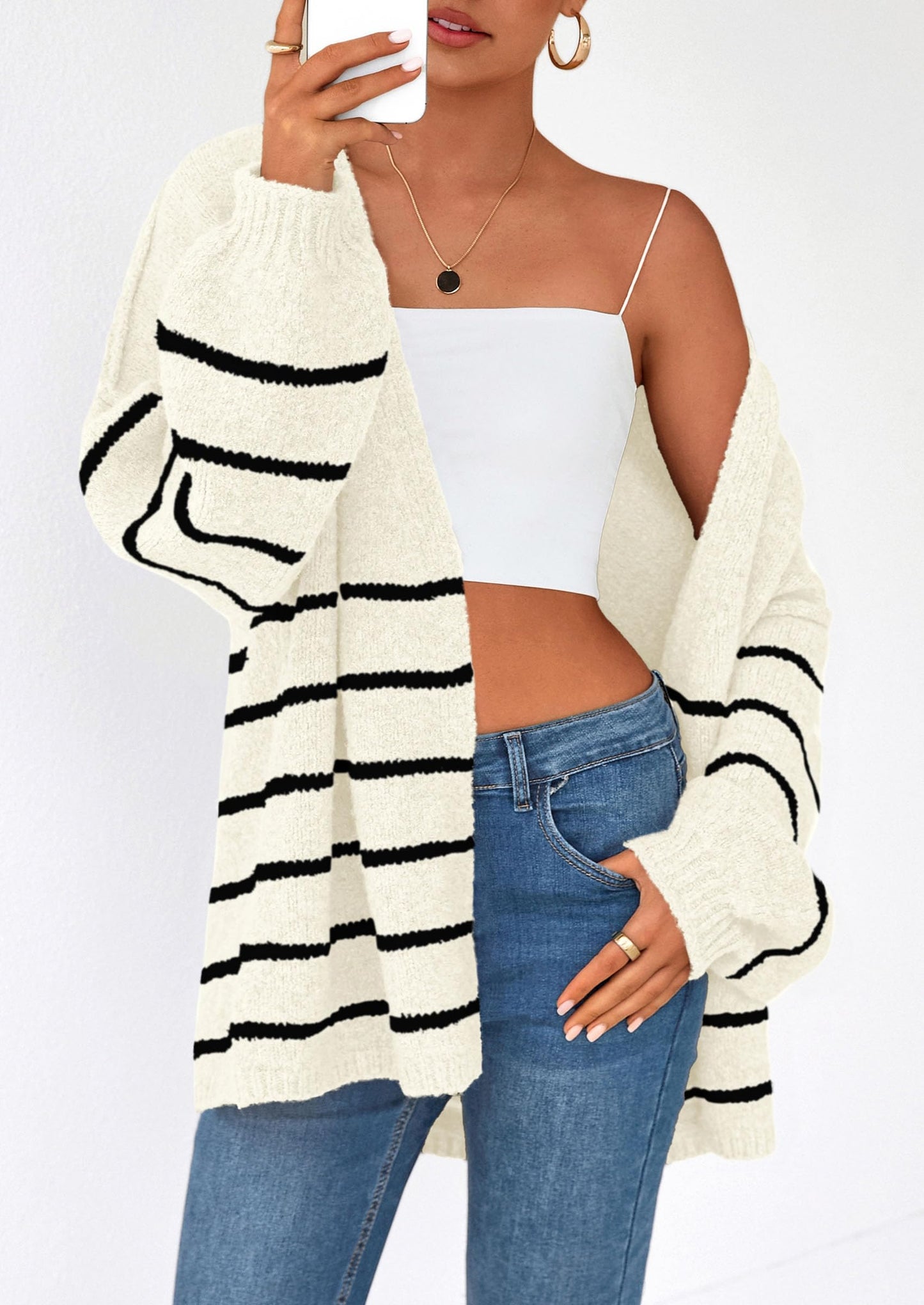 Aura Universe Women's Fall Cardigan Sweater